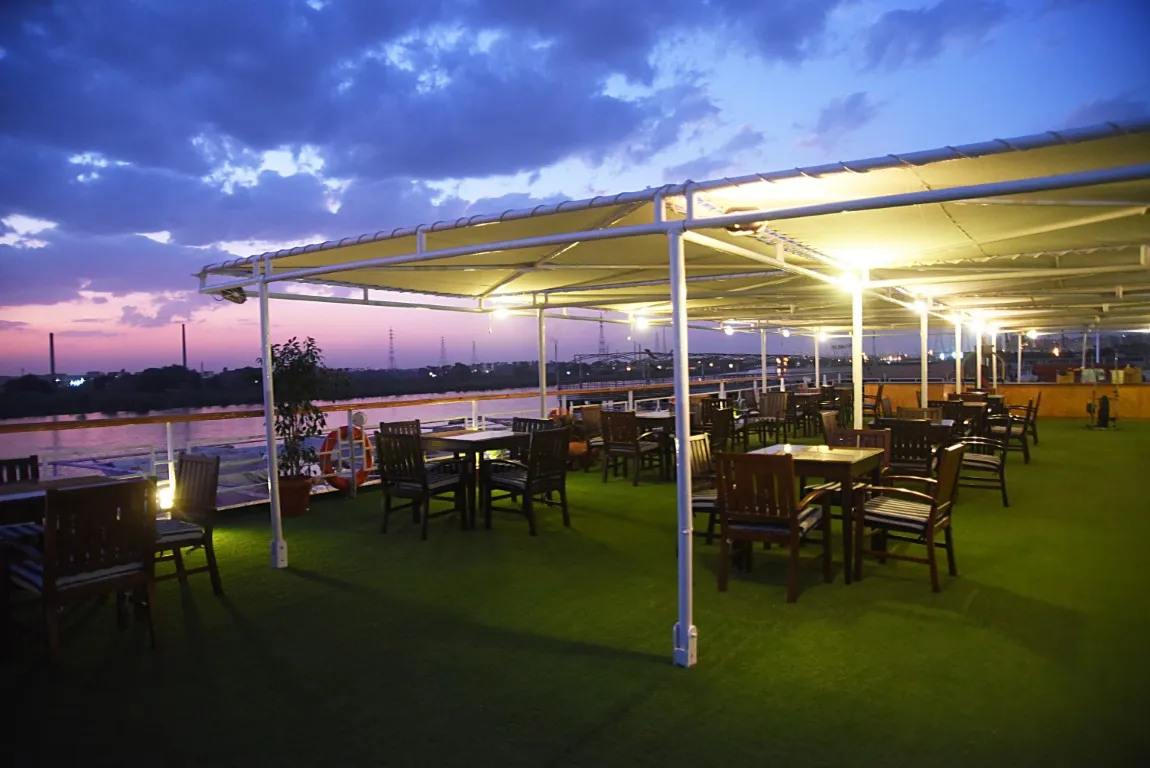 Sun deck of the Blue Shadow II Nile Cruise Nile cruise